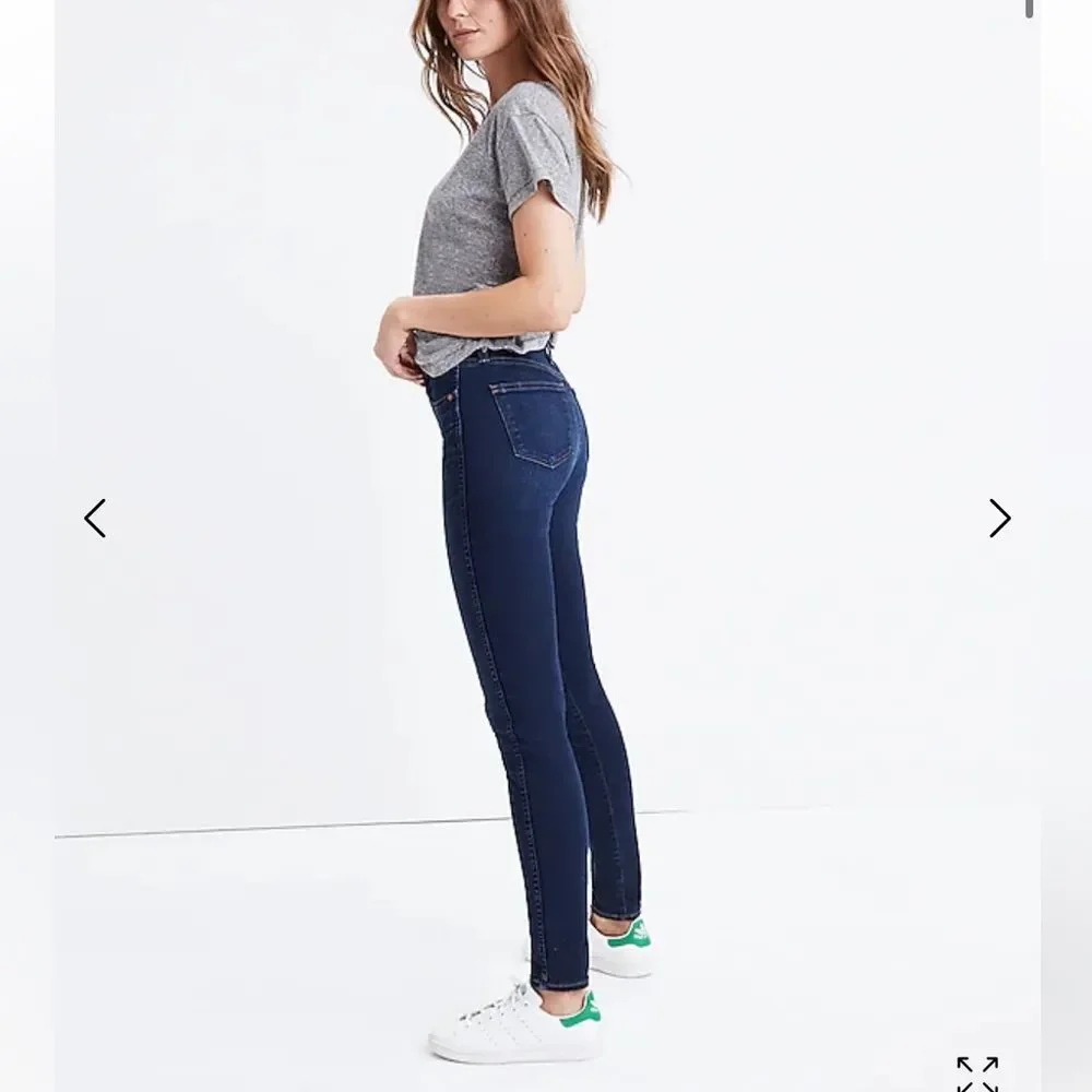 Madewell 10" High-Rise Skinny Jeans in Hayes Wash | Size 26 - Picture 3 of 6